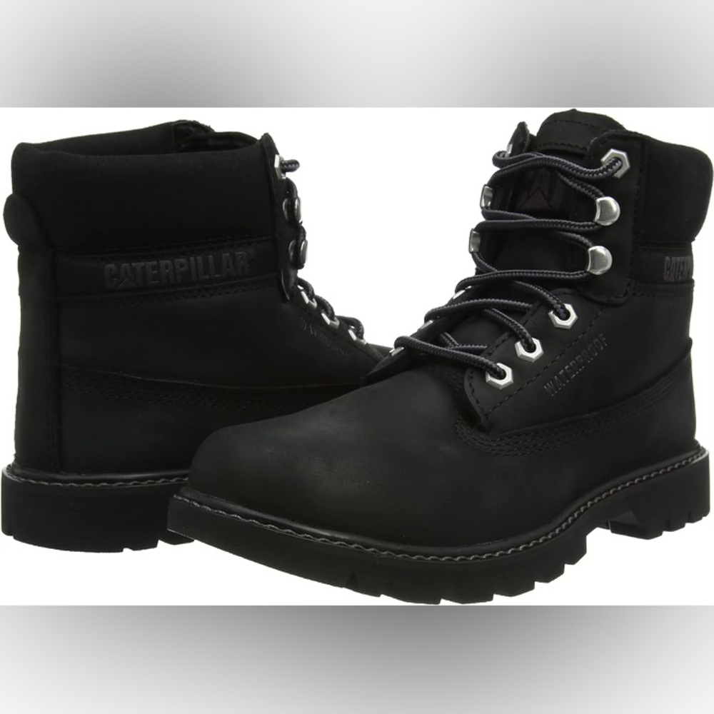 CAT Unisex eColorado Waterproof P110500 Plain Toe WP Work Boots Black 10M 12W